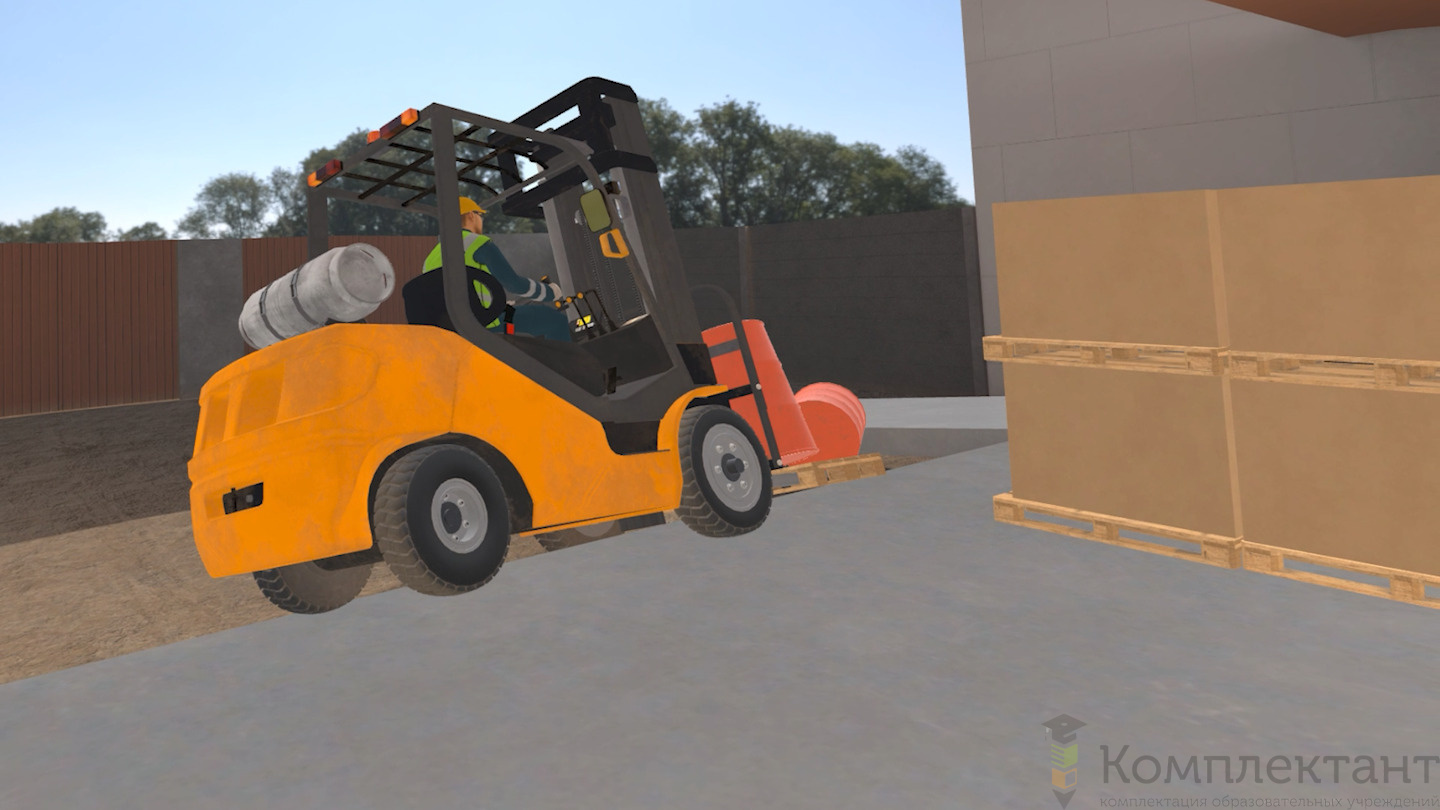 Виртуальный тренажер «Вилочный погрузчик - риски на рабочем месте»