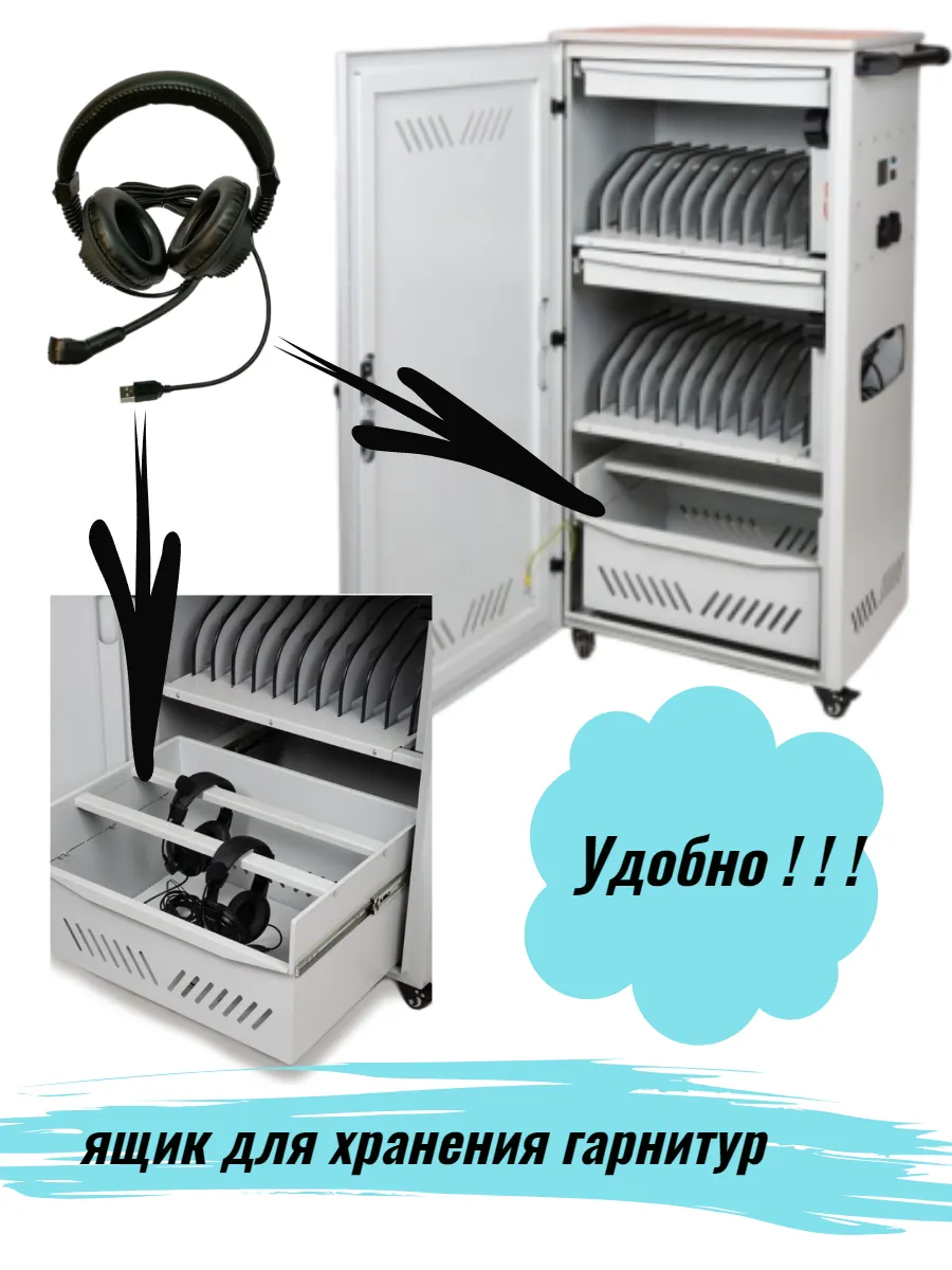 Лингафонный мобильный класс  ЛингоКласс  14+1 в станции учит:Core i5/15.6/8Гб/256Гб учен:Core i5/15.6/8Гб/256Гб